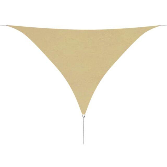 Berkfield Home Sunshade Sail Oxford Fabric Triangular 3.6x3.6x3.6 m Beige - image 1