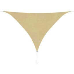Berkfield Home Sunshade Sail Oxford Fabric Triangular 3.6x3.6x3.6 m Beige - thumbnail 1