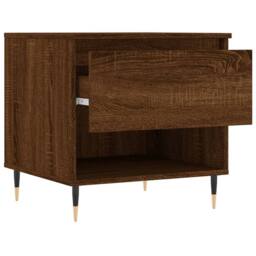 Berkfield Home Modern Coffee Tables 2 pcs Brown Oak 50x46x50 cm Engineered Wood - Size: 50 x 46 x 50 cm - thumbnail 7