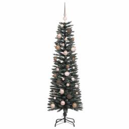 Berkfield Home Elegant Artificial Christmas Tree with 150 LEDs Green 43 x 43 x 150 cm - thumbnail 4