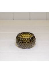 KDMD Olive Green Diamond Pattern Tealight Holder - thumbnail 1
