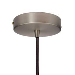 SE Home Burgundy Red Chancery Pendant Light - Brushed Chrome - Black Round - thumbnail 3