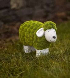 Marco Paul Stone & Grass Effect Sheep Statue - thumbnail 6