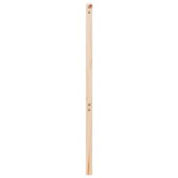Berkfield Home Beautiful Bed Headboard 141x4x100 cm Solid Wood Pine in Light Tan - Size: 141 x 4 x 100 cm - thumbnail 5