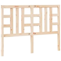 Berkfield Home Beautiful Bed Headboard 141x4x100 cm Solid Wood Pine in Light Tan - Size: 141 x 4 x 100 cm - thumbnail 6