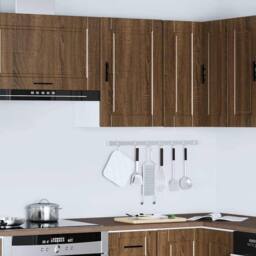 Berkfield Home Kitchen Wall Cabinet¬†Porto Brown Oak Engineered Wood - thumbnail 4