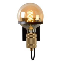 Lucide 'OTTELIEN' Dimmable Stylish Modern Decorative Indoor Wall Light 1xE27 in Black - thumbnail 5
