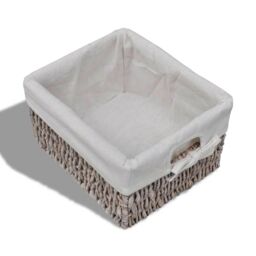 Berkfield Home Wooden Cabinet 3 Left Weaving Baskets Brown - thumbnail 5