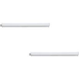 Loops 2 PACK Wall Flush Ceiling Light Colour White Shade White Plastic Bulb LED 3.2W