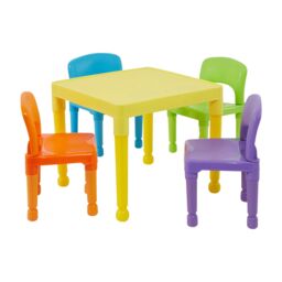 Liberty House Toys Children's Multi-Coloured Table & 4 Chairs Set - thumbnail 5