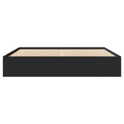 Berkfield Home Bed Frame without Mattress Black 180x200 cm Super King Engineered Wood - thumbnail 5