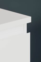 Home Discount Vida Designs Denver 5 Drawer Chest of Drawers Storage in White - thumbnail 5