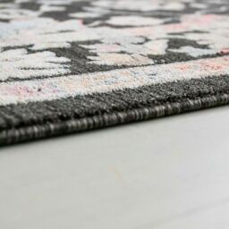 The Rug Shop UK Black Traditional Easy to clean Machine Made Abstract Area Rug - Size: 200 cm x 290 cm - thumbnail 3