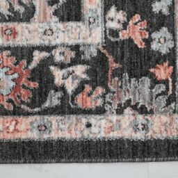 The Rug Shop UK Black Traditional Easy to clean Machine Made Abstract Area Rug - Size: 200 cm x 290 cm - thumbnail 2