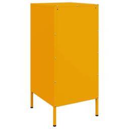 Berkfield Home Sideboards 2 pcs Mustard Yellow 36x39x79 cm Steel - Size: 36 x 39 x 79 cm - thumbnail 9