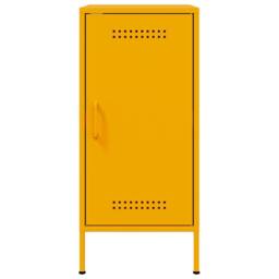 Berkfield Home Sideboards 2 pcs Mustard Yellow 36x39x79 cm Steel - Size: 36 x 39 x 79 cm - thumbnail 7