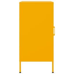 Berkfield Home Sideboards 2 pcs Mustard Yellow 36x39x79 cm Steel - Size: 36 x 39 x 79 cm - thumbnail 8