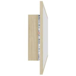 Berkfield Home LED Bathroom Mirror Sonoma Oak 100x8.5x37 cm Acrylic in Light Tan - thumbnail 8