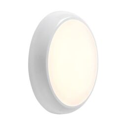Netlighting Hero 18W LED Round Flush Light Gloss White with Emergency & Sensor 120Ëš detection angle IP65 - thumbnail 1