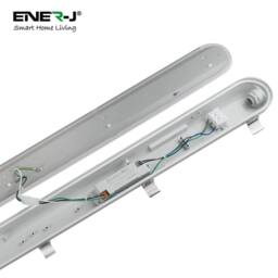 ENER-J Pack of 2 Non Corrosive Waterproof Fitting 12m 40W 120 lumens per Watt in White - thumbnail 4