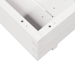 Berkfield Home Decorative Garden Planter White 70x70x26.5 cm Solid Wood Pine - thumbnail 8