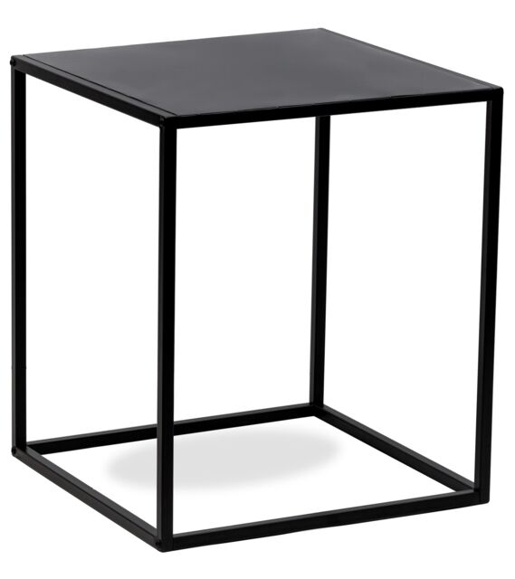 Nordlys Table Appoint End Table Industrial Square Furniture in Black - image 1