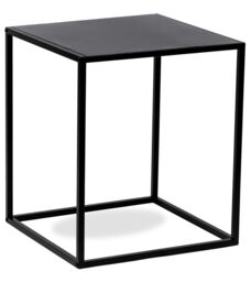 Nordlys Table Appoint End Table Industrial Square Furniture in Black - thumbnail 1
