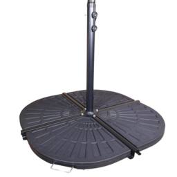 Samuel Alexander 4 Piece 14kg Black Hanging Banana Cantilever Garden Parasol Base Weights - thumbnail 1