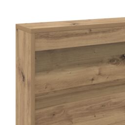 Berkfield Home Storage Headboard with Shelf Artisan oak 140 cm Engineered wood in Brown - thumbnail 8