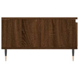 Berkfield Home Decorative Coffee Table Brown Oak 90x60x35 cm Engineered Wood - Size: 90 x 60 x 35 cm - thumbnail 7