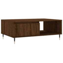 Berkfield Home Decorative Coffee Table Brown Oak 90x60x35 cm Engineered Wood - Size: 90 x 60 x 35 cm - thumbnail 3