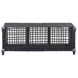 Wyld and Coco Wheeled Plant Pot Black PE Rattan - 3 Removable Inserts - thumbnail 6