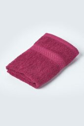 Homescapes 500 GSM Turkish Cotton Towel Soft, Absorbent & Quick-Drying in Burgundy - thumbnail 2