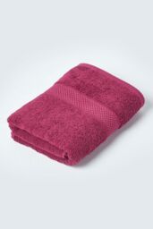 Homescapes 500 GSM Turkish Cotton Towel Soft, Absorbent & Quick-Drying in Burgundy - thumbnail 3