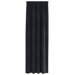 Berkfield Home Blackout Curtains with Top Tape 2 pcs Black Velvet - thumbnail 4