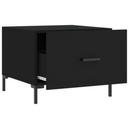 Berkfield Home Coffee Tables 2 pcs Black 50x50x40 cm Engineered Wood - Size: 50 x 50 x 40 cm - thumbnail 7