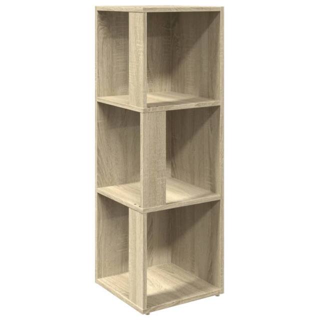 Berkfield Home Corner Cabinet Sonoma Oak 33x33x100 cm Engineered Wood in Light Tan - Size: 33 x 33 x 100 cm - image 1