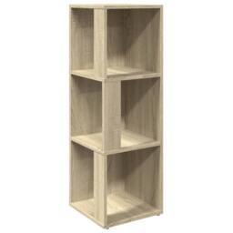 Berkfield Home Corner Cabinet Sonoma Oak 33x33x100 cm Engineered Wood in Light Tan - Size: 33 x 33 x 100 cm
