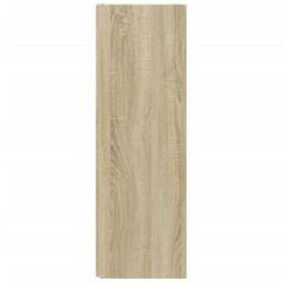 Berkfield Home Corner Cabinet Sonoma Oak 33x33x100 cm Engineered Wood in Light Tan - Size: 33 x 33 x 100 cm - thumbnail 6