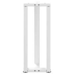 Berkfield Home Modern Console Table Legs T-Shaped¬†2 pcs White 25x28x(72-73) cm Steel - thumbnail 6