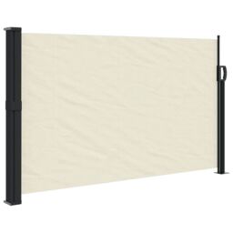 Berkfield Home Retractable Side Awning Cream 120x500 cm - thumbnail 2