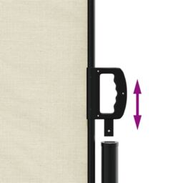 Berkfield Home Retractable Side Awning Cream 120x500 cm - thumbnail 6