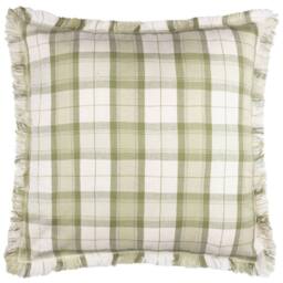 Voyage Maison Arrochar Tartan Woven Indoor/Outdoor Cushion in Green - Size: 50 cm x 50 cm - thumbnail 2