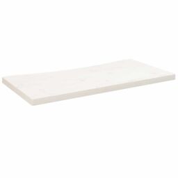 Berkfield Home Desk Top White 80x40x2.5 cm Solid Wood Pine - thumbnail 2