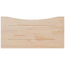 Berkfield Home Desk Top White 80x40x2.5 cm Solid Wood Pine - thumbnail 4