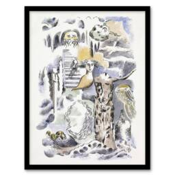 Artery8 Ghosts Design for Urne Buriall Book Nash Framed Wall Art Print - Size: A4 - thumbnail 1