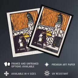 "Artery8 Head Waiter in Cafe Ernst Ludwig Kirchner Wall Art Poster Print - Size: W24"" x H32""" - thumbnail 2