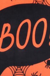 Bedlam 'Boo' Luxe Velvet Halloween Filled Cushion in Orange - Size: 43 cm x 43 cm - thumbnail 3