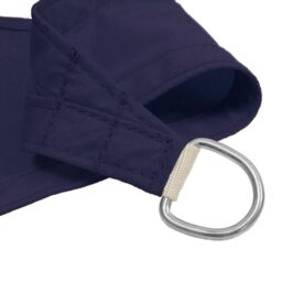 Primrose 3.6m Triangle Waterproof Patio Sun Shade Canopy 98% UV Block Free Rope in Blue - thumbnail 3