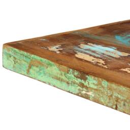 Berkfield Home Elegant Dining Table 140x70x75 cm Solid Reclaimed Wood - Size: 140 x 70 x 75 cm - thumbnail 6